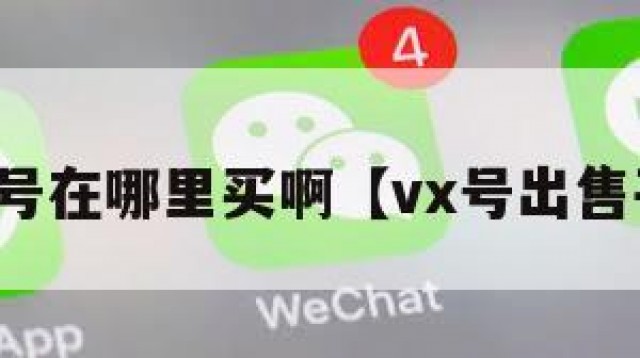 买微信号在哪里买啊【vx号出售平台网】